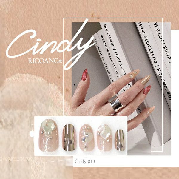 #013 ネイルチップ　ブルーネイル ウイング・ビート ネイルチップ Cindy-013 | I・VICE